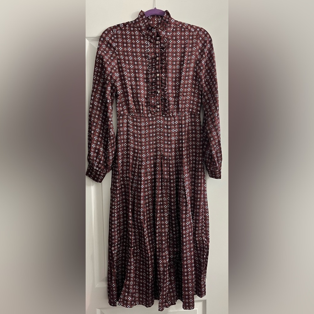 Sandro Thina printed midi dress